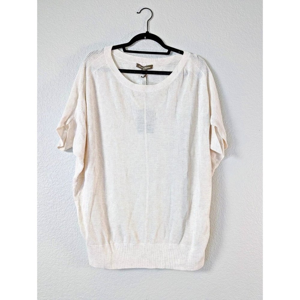Tommy Bahama Women's NWT Cream French Sleeves Knit Small Dolman Pullover Sweater
